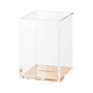 Kate Spade "Strike Gold" Acrylic Pencil Cup