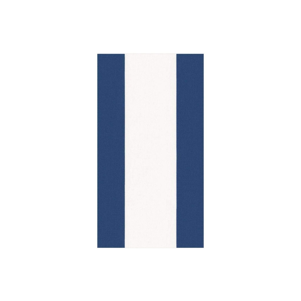 Bandol Stripe Paper Guest Towel Napkins - Navy