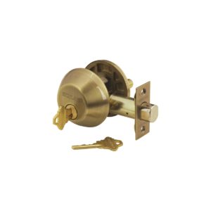 Schlage Single Deadbolt Antique Brass