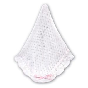 Sarah Louise Shawl 31Z - White/Pink