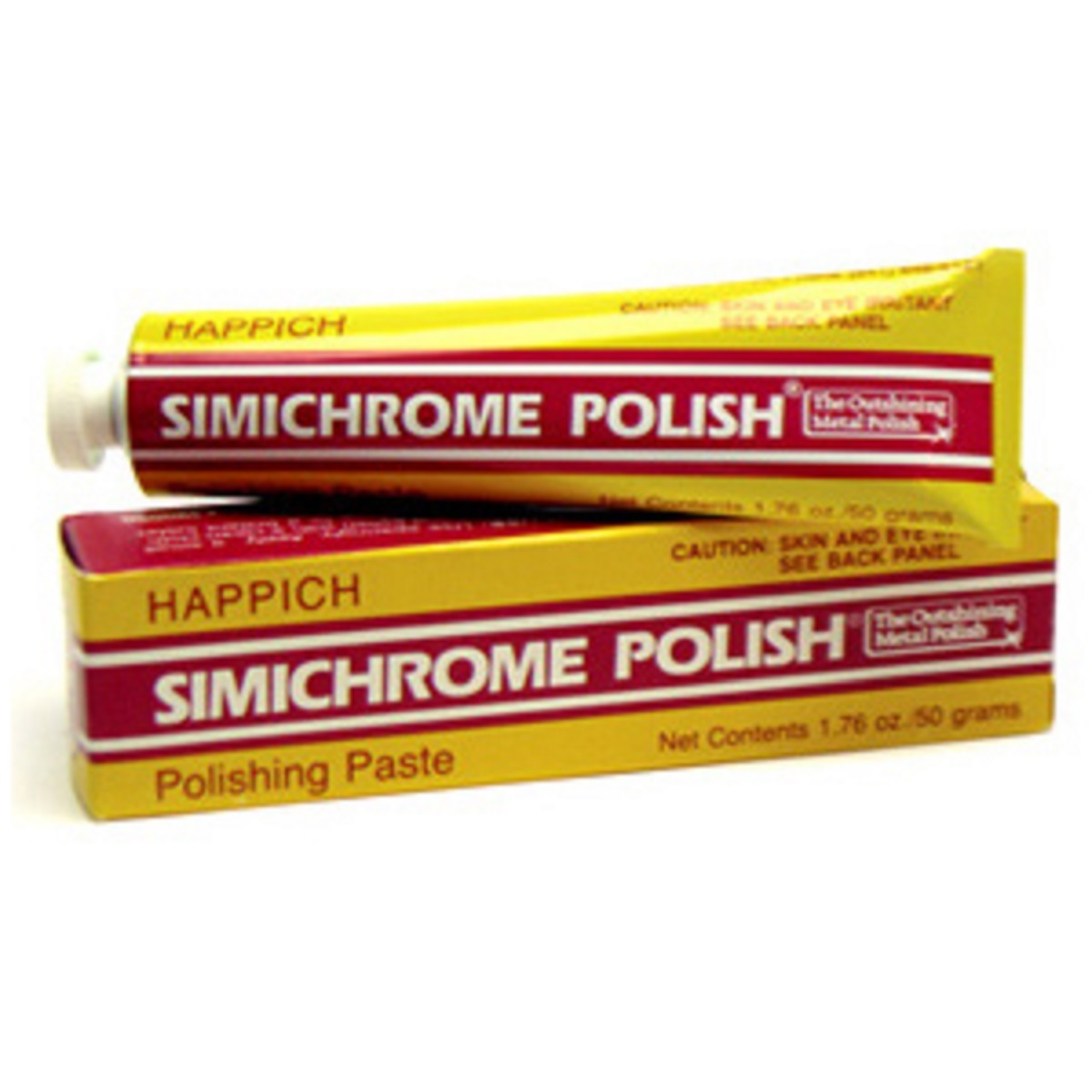 6 Pack Simichrome Polish 1.76 oz Happich Metal Polishing Paste 390050  Bakelite Test