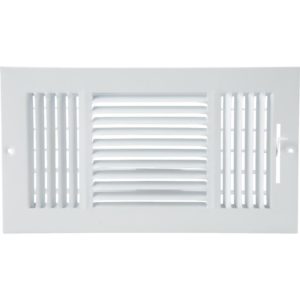 Home Impressions White Steel 12x6 Wall Register