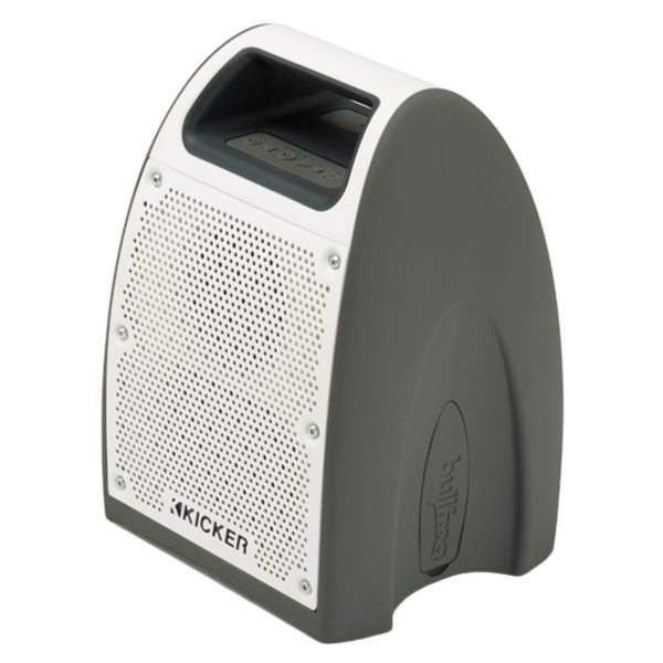 Kicker Bullfrog Outdoor Bluetooth Speaker/FM Tuner - Gray/White