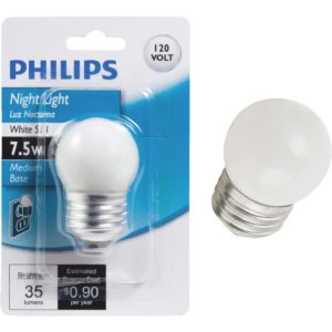 Philips 7.5W White Medium S11 Incandescent Night Light Bulb