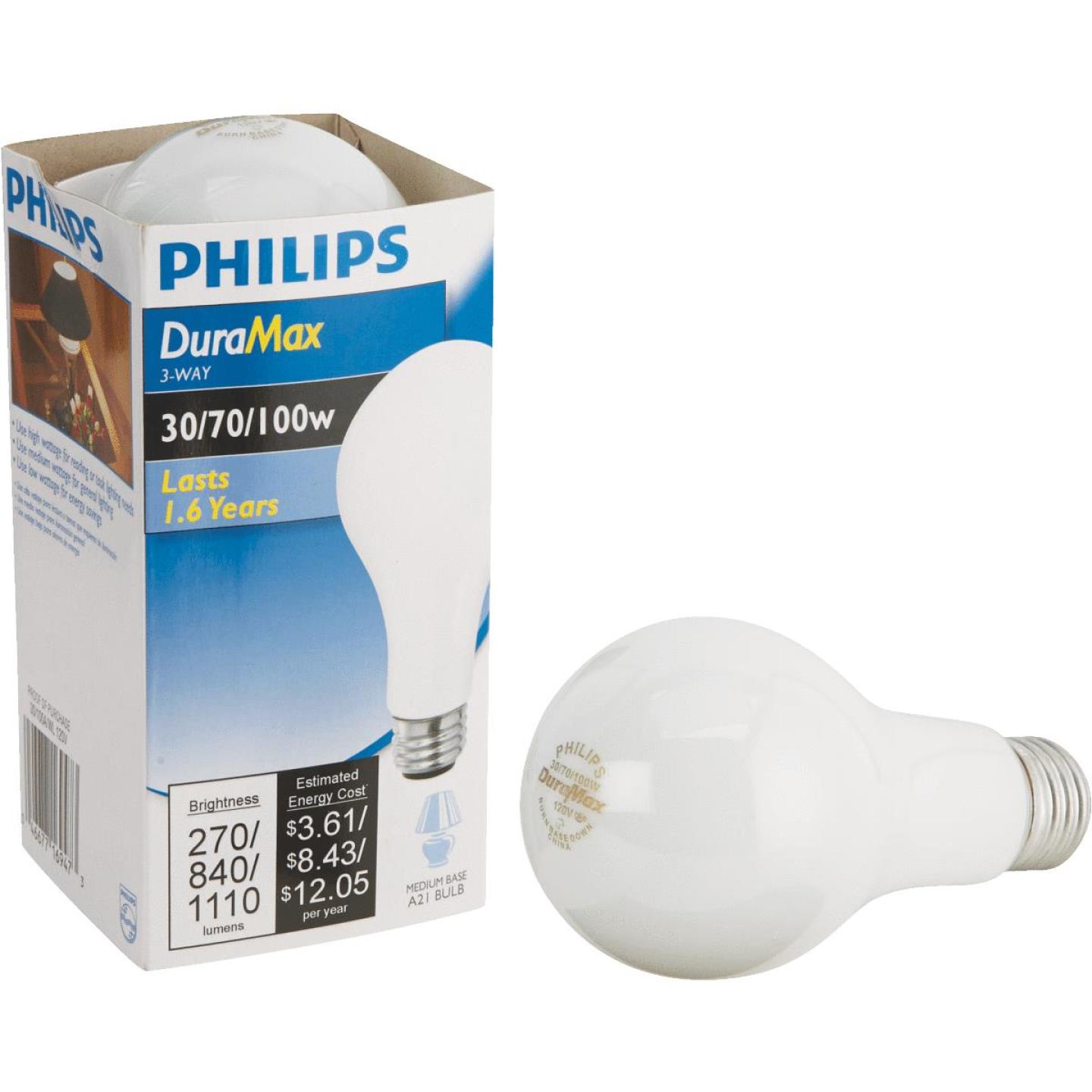 Philips Duramax 30/70/100W Frosted Soft White Medium Base A21 Incandescent ...