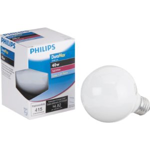 Philips DuraMax 40W Frosted Incandescent Globe Light Bulb