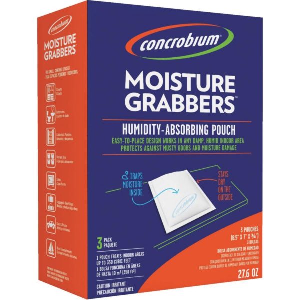 Concrobium Moisture Grabbers Humidity Absorbing Pouch (3-Pack)