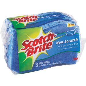 Scotch-Brite Blue Scratch Free Scrub Sponge (3-Count)