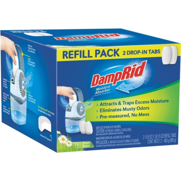 DampRid 15.8 Oz. Fresh Scent Spill Resistant Moisture Absorber Refill (2-Count)