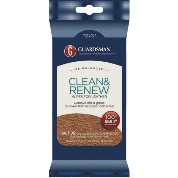 Guardsman Clean & Renew Leather Care Wipes (20-Pack)