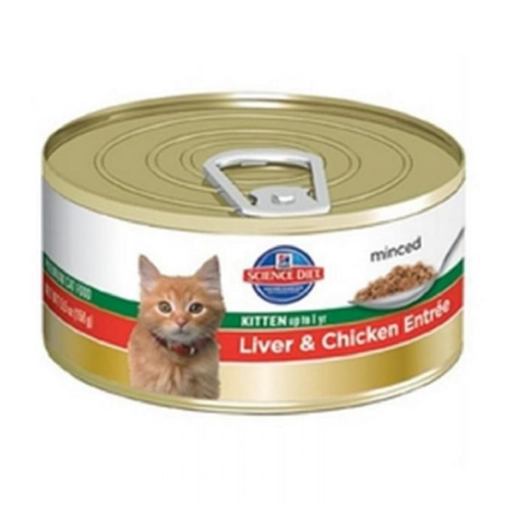 Hill's Science Diet Premium 5.5 Oz Kitten Liver & Chicken Entree Wet Cat Food,