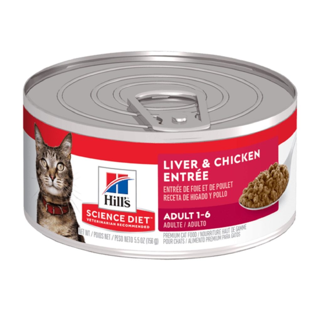 Hill's Science Diet Adult Liver & Chicken Entree Canned Cat Food, 5.5 Oz.