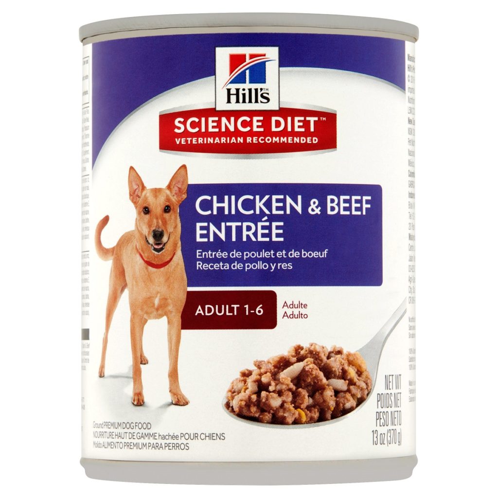 13 oz Hill's Science Diet Chicken & Beef Entrée Ground Premium Dog Food Adult 1-6