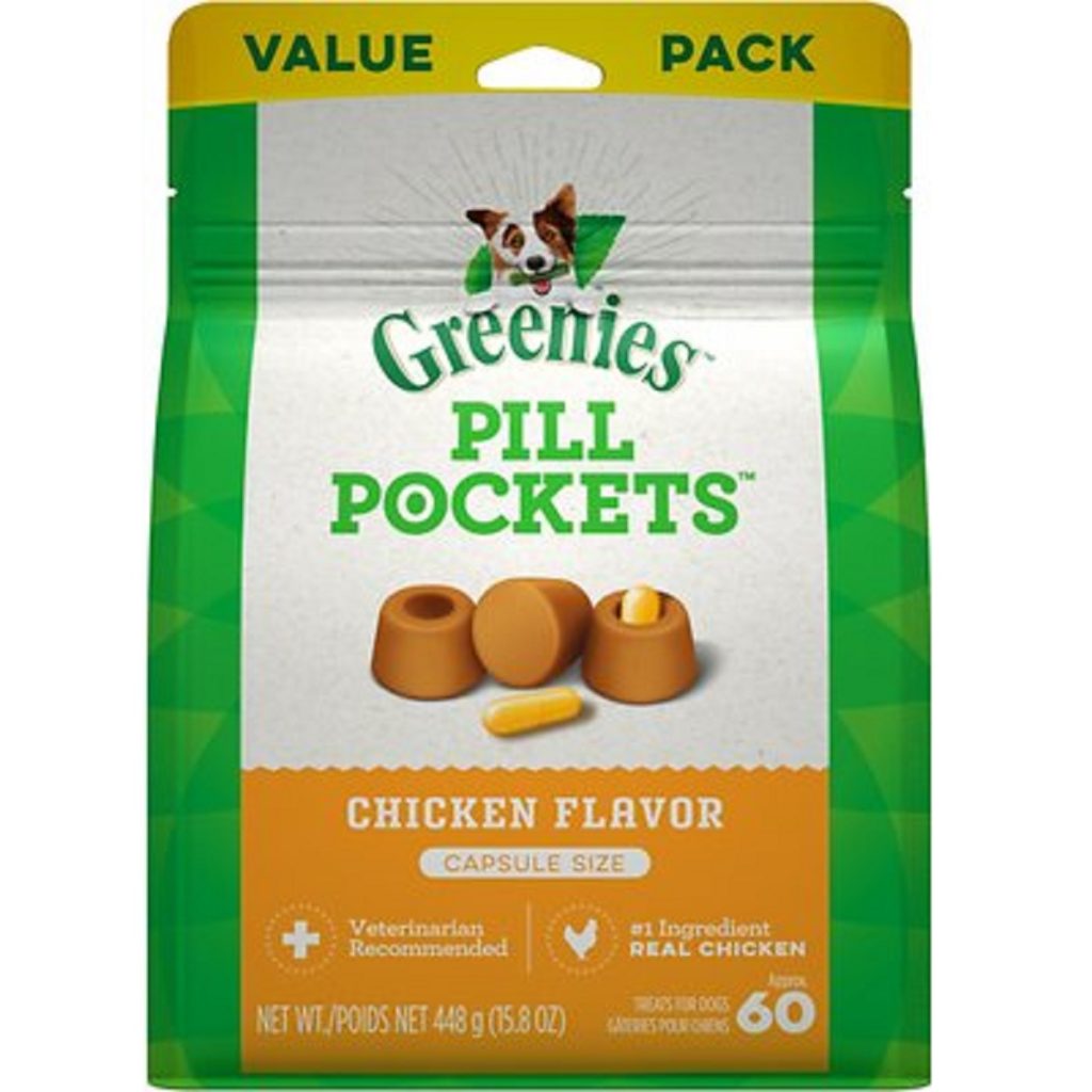 Greenies Pill Pockets Chicken Flavor Chewy Dog Treat (30-Pack)