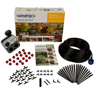 Raindrip Container and Hanging Basket Kit with Timer