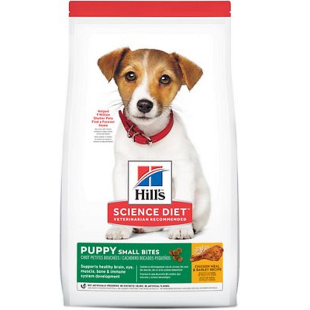Hill's Science Diet Puppy Small Bites Chicken Meal & Barley Recipe Dry Dog Food, 4.5 lb bag