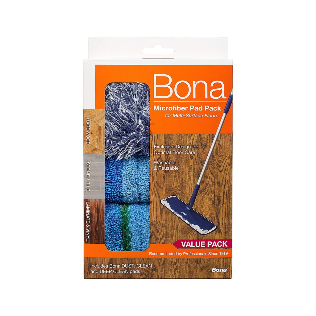 Bona Multi-Surface Floor Microfiber Cleaning Pads - 3 pk