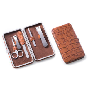 Bey-Berk Manicure Set with Leather Case