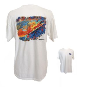 BEAfish Speckled Trout White Tee