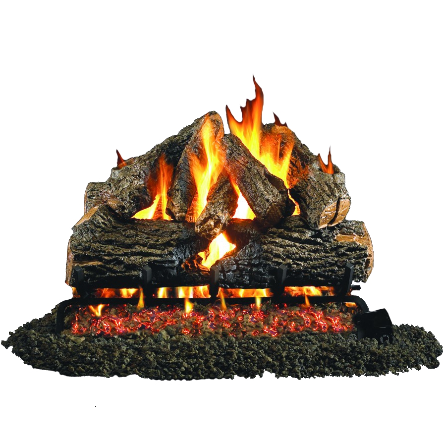 Peterson Gas Log Set Charred Oak 24" Berings