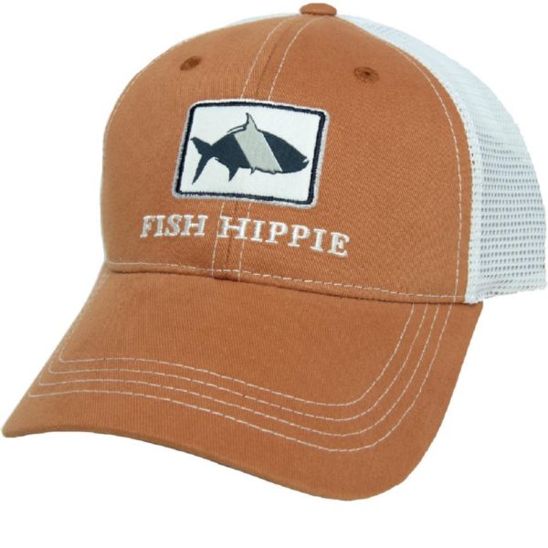 Fish Hippie Trucker Hat - Orange