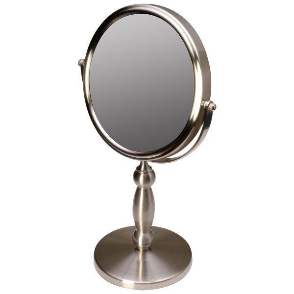 Floxite Vanity 15x Magnifying Mirror - Brushed Nickel