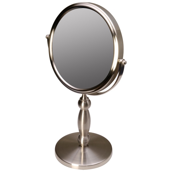 Floxite Vanity 15x Magnifying Mirror - Brushed Nickel