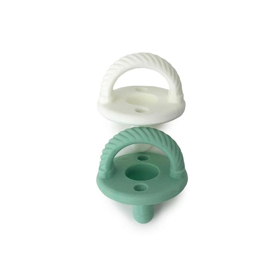 Itzy Ritzy Sweetie Soother Pacifier 2-pack - Green & White