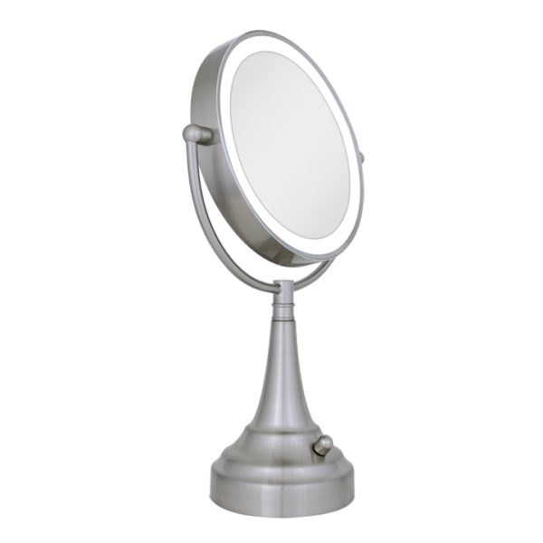 Zadro Cordless DualSided LED Round Vanity Mirror Berings