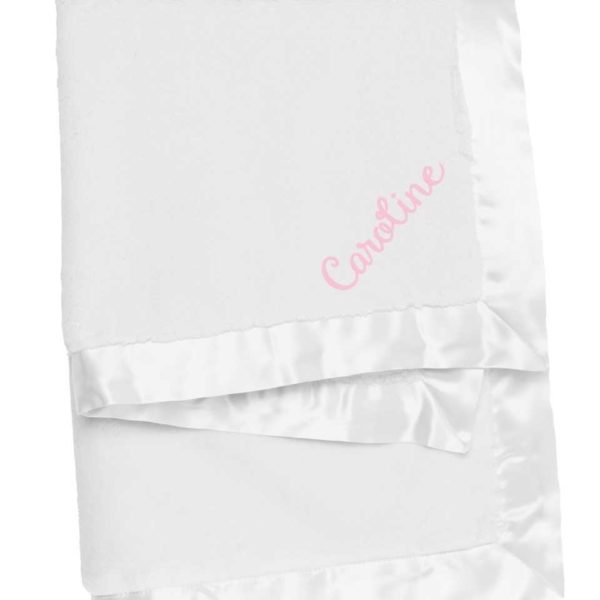 Little Giraffe Luxe Baby Blanket - White