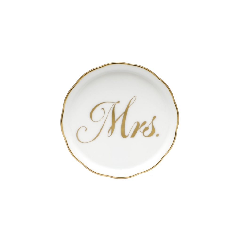 Herend Coaster - "Mrs."