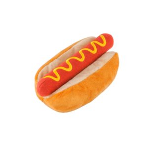 Hot Dog Plush Dog Toy