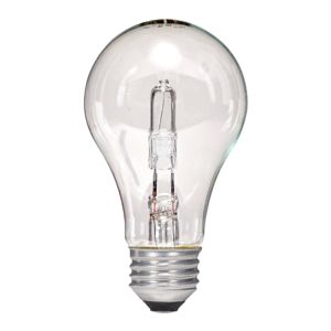 Satco 72W Dimmable Clear Medium Base A19 Halogen Light Bulb (2-Pack)