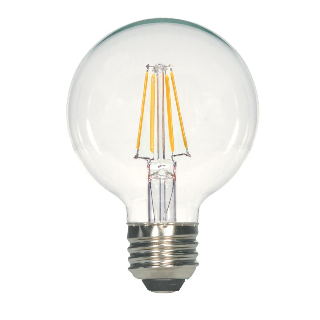 Satco 4.5 W G25 LED Clear Globe Light Bulb