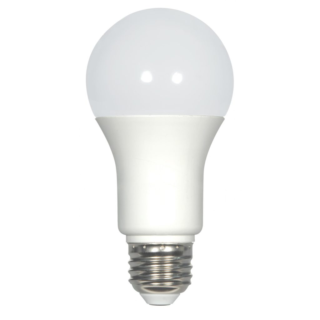 Satco 9.8W Dimmable LED Frosted Medium base 60W equivalent Natural Light Temperature Lightbulb