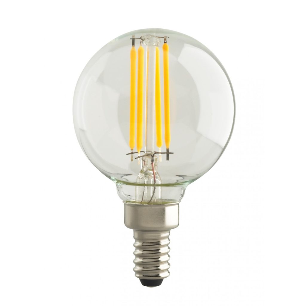 Satco 4W G16 LED Candelabra Globe Light Bulb