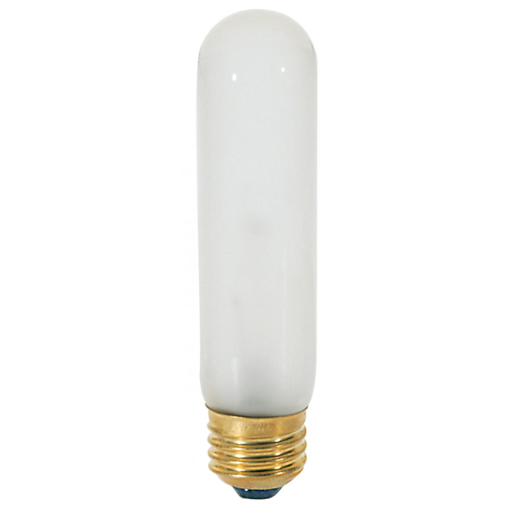 Satco 40 Watt Frosted T10 Incandescent Candelabra Light Bulb