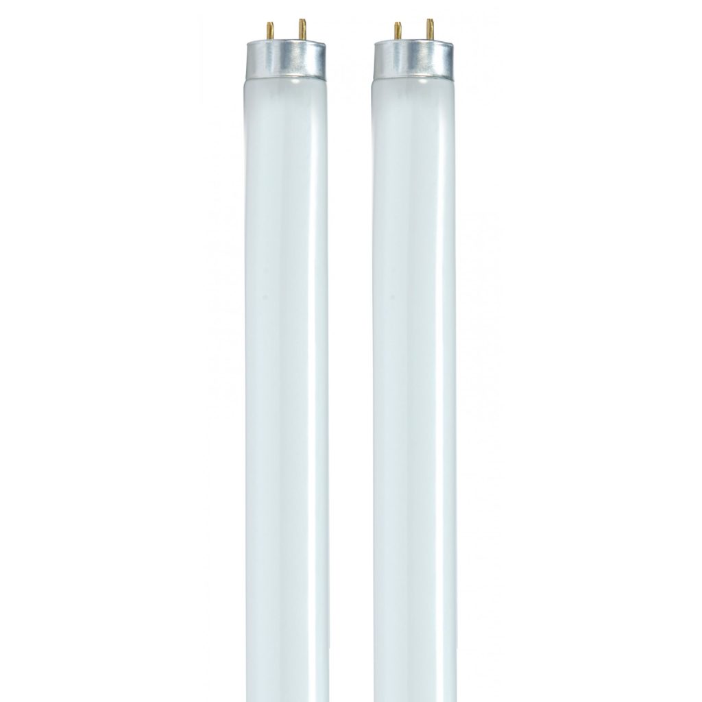 Satco 32W 48 In. Linear Cool White T8 Medium Bi-Pin Fluorescent Tube Light Bulb (2-Pack)