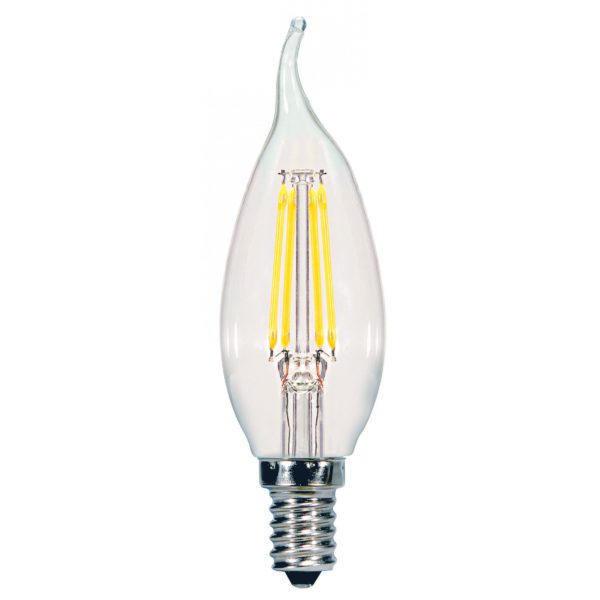 Satco 5.5W LED BENT TIP Dimmable Candelabra Light Bulb