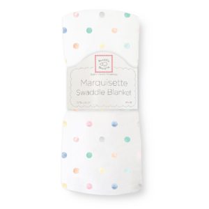 Mini Watercolor Dots Swaddle