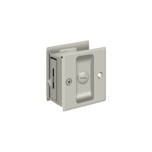 Deltana Privacy Pocket Door Lock - Brushed Nickel