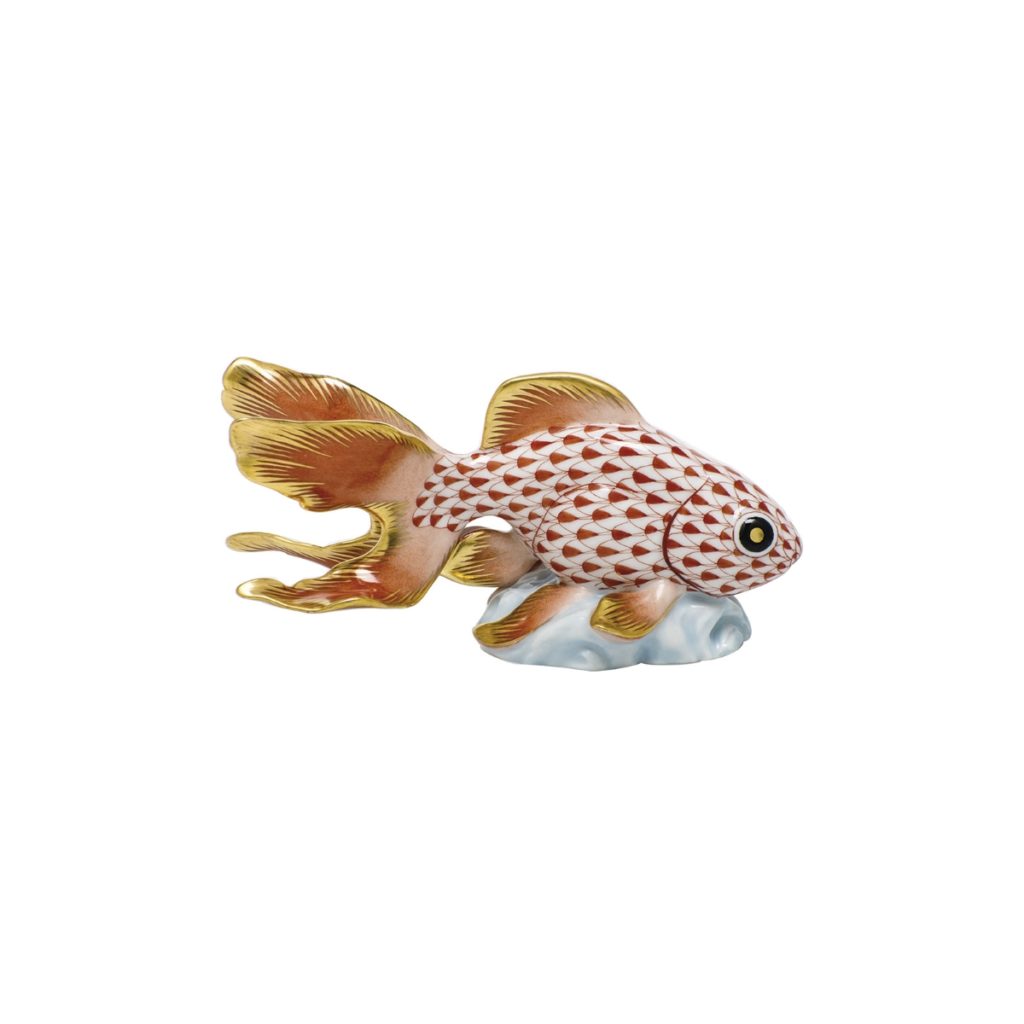 Herend Fantail Goldfish - Rust