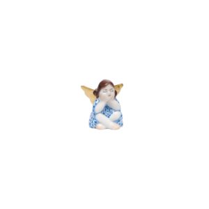 Herend Heavenly Bliss Blue Sitting Angel