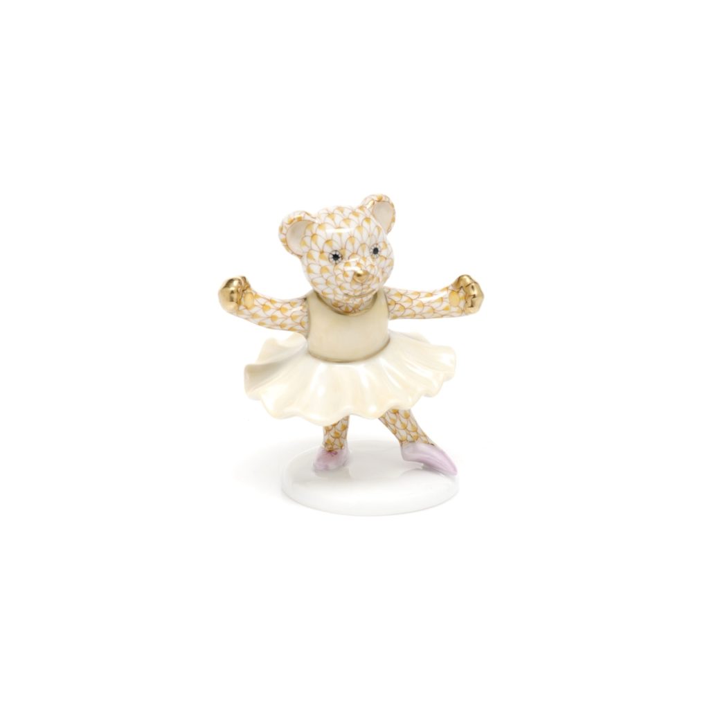 Herend Ballerina Bear - Butterscotch