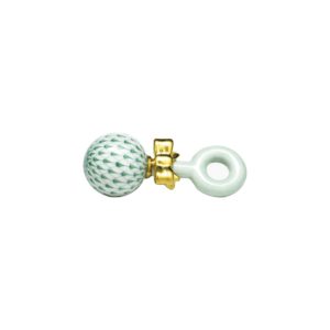 Herend Baby Rattle - Green