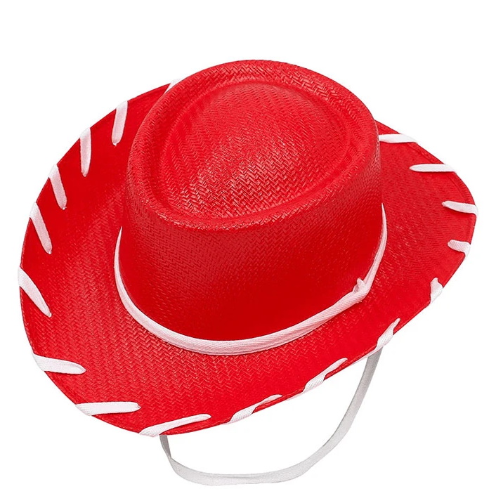 Twister Youth Woody Style Straw Hat - Red