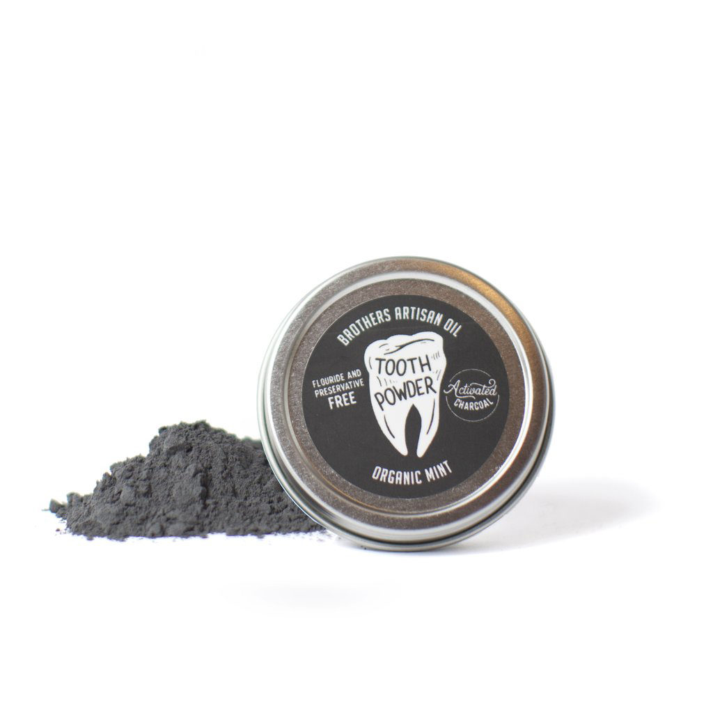 Brothers Artisan Oil Tooth Powder – Activated Charcoal with Organic Mint