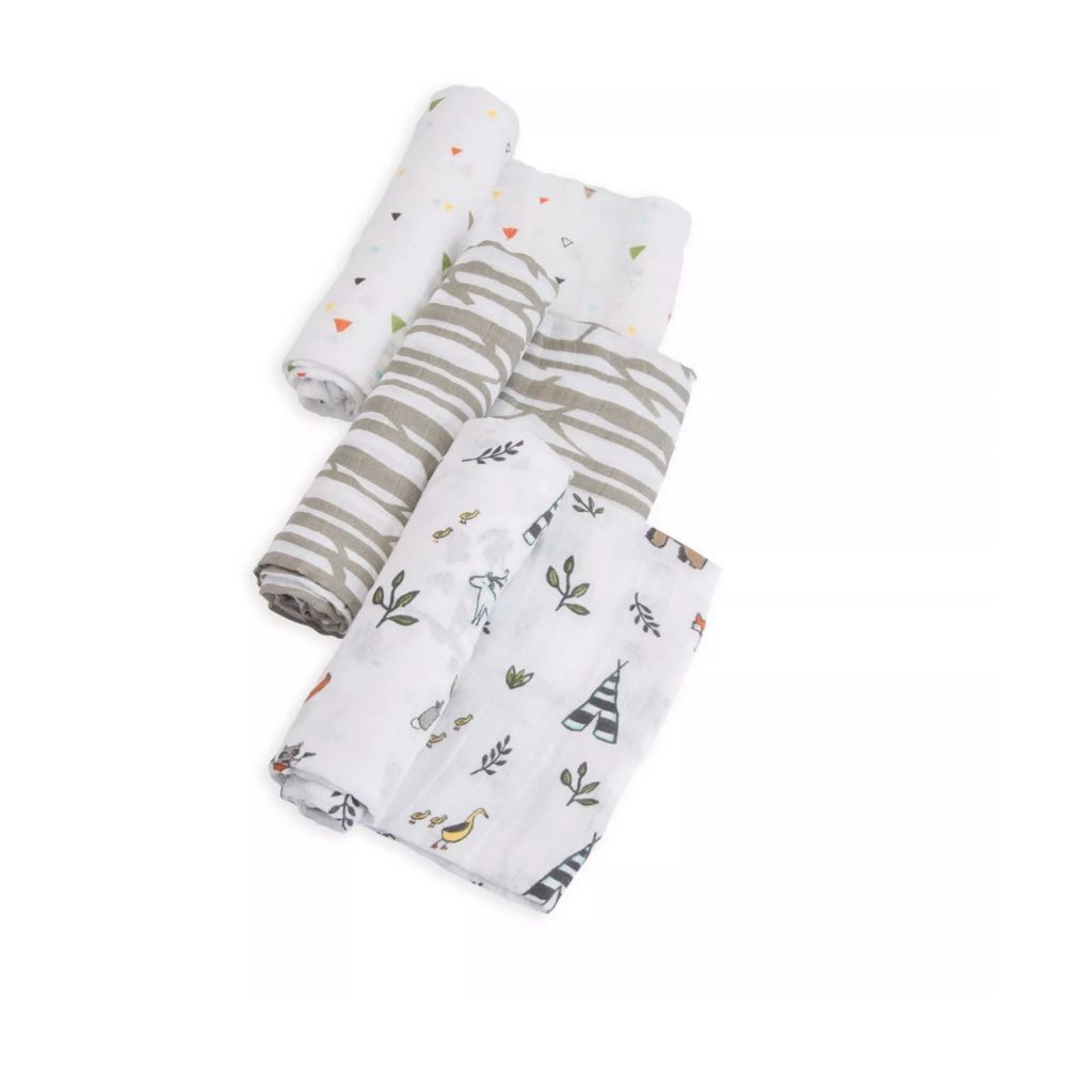 FOREST FRIENDS SWADDLE 3 PACK
