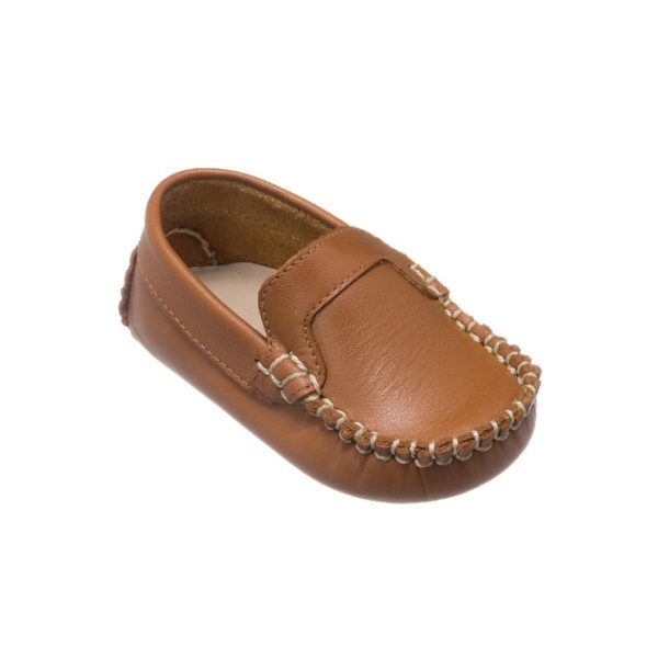 Natural Leather Baby Moccasin's