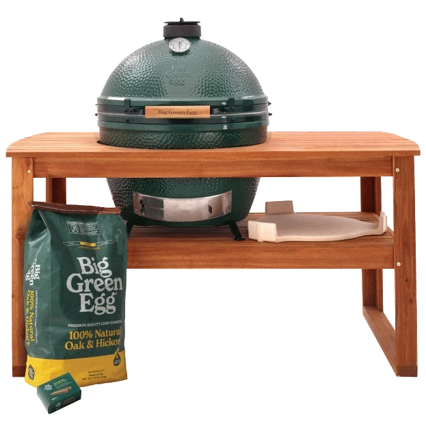 Big Green Egg XLarge Grill with Acacia Table Package